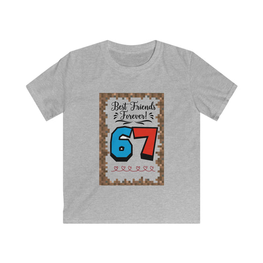 Kids Tee — "Best Friends Forever 67" / Happy Valentine’s Day Graphic