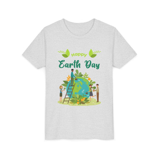 Earth Day Youth T‑Shirt – Happy Earth Day Kids Tee (Eco Friends Design)