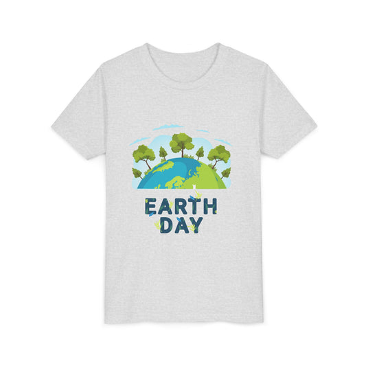 Earth Day Kid T-Shirt – Happy Earth Day Youth Tee with Tree Globe Design