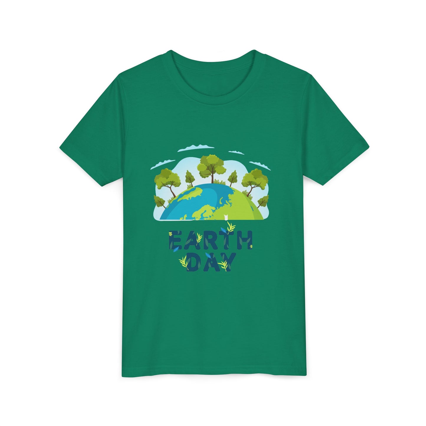 Earth Day Kid T-Shirt – Happy Earth Day Youth Tee with Tree Globe Design