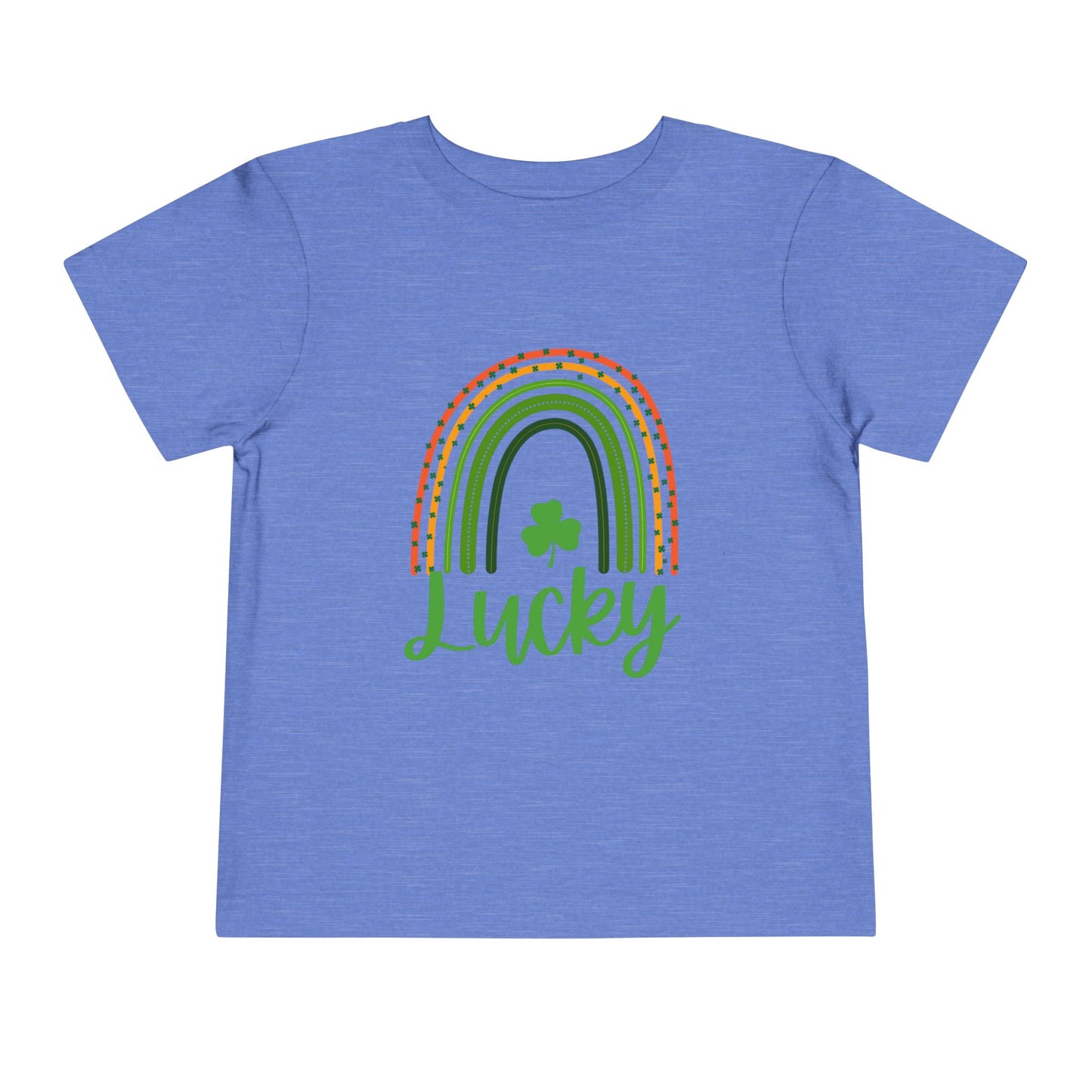 Toddler Tee — 'Lucky' Shamrock Rainbow St. Patrick’s Day Shirt