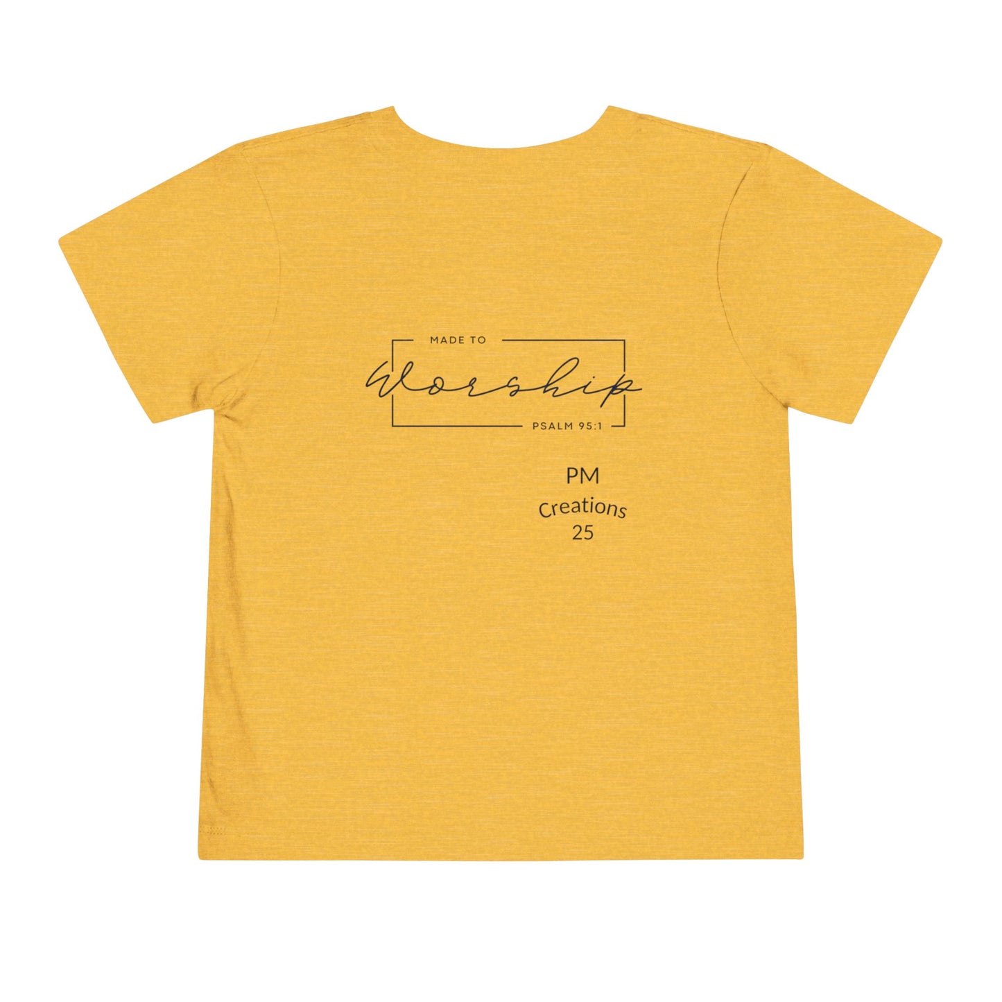 Toddler Tee — "Gratitude Blooms" Floral Christian Graphic