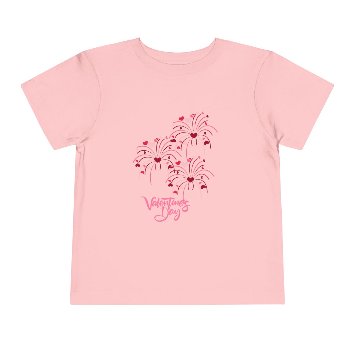 Valentine's Day Toddler Tee — 'Happy Valentine's Day' Heart Floral Baby Shirt