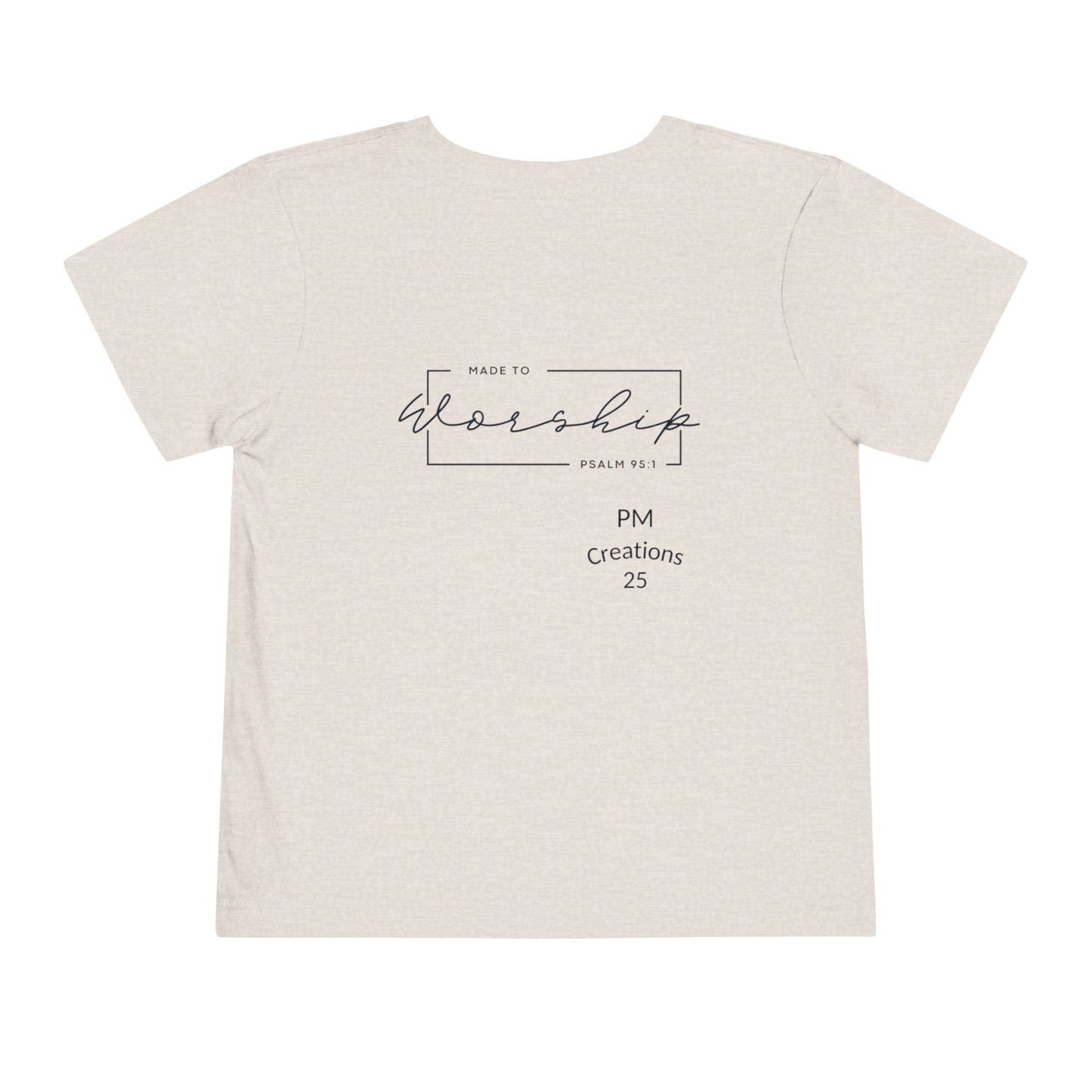 Toddler Tee — "Gratitude Blooms" Floral Christian Graphic