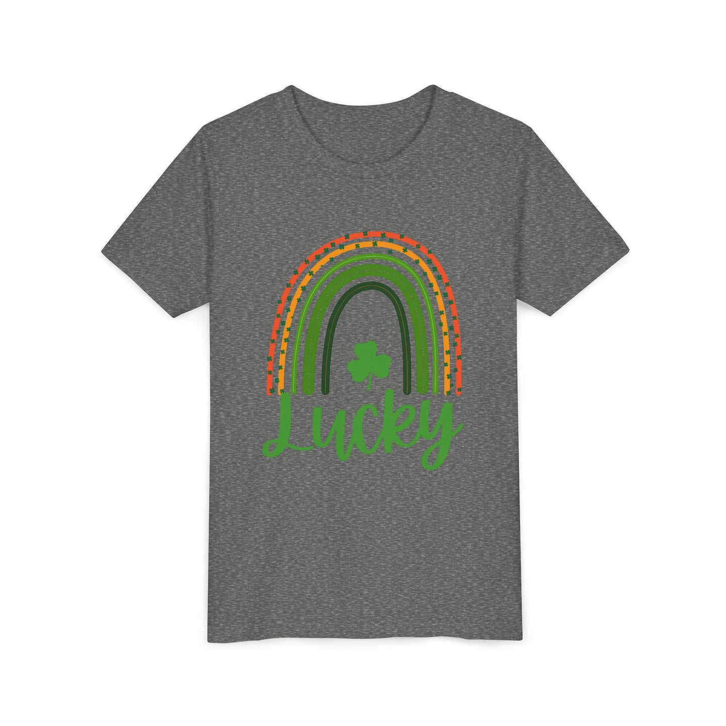 Lucky Rainbow Youth Tee — St. Patrick’s Day Shamrock Kids T-Shirt