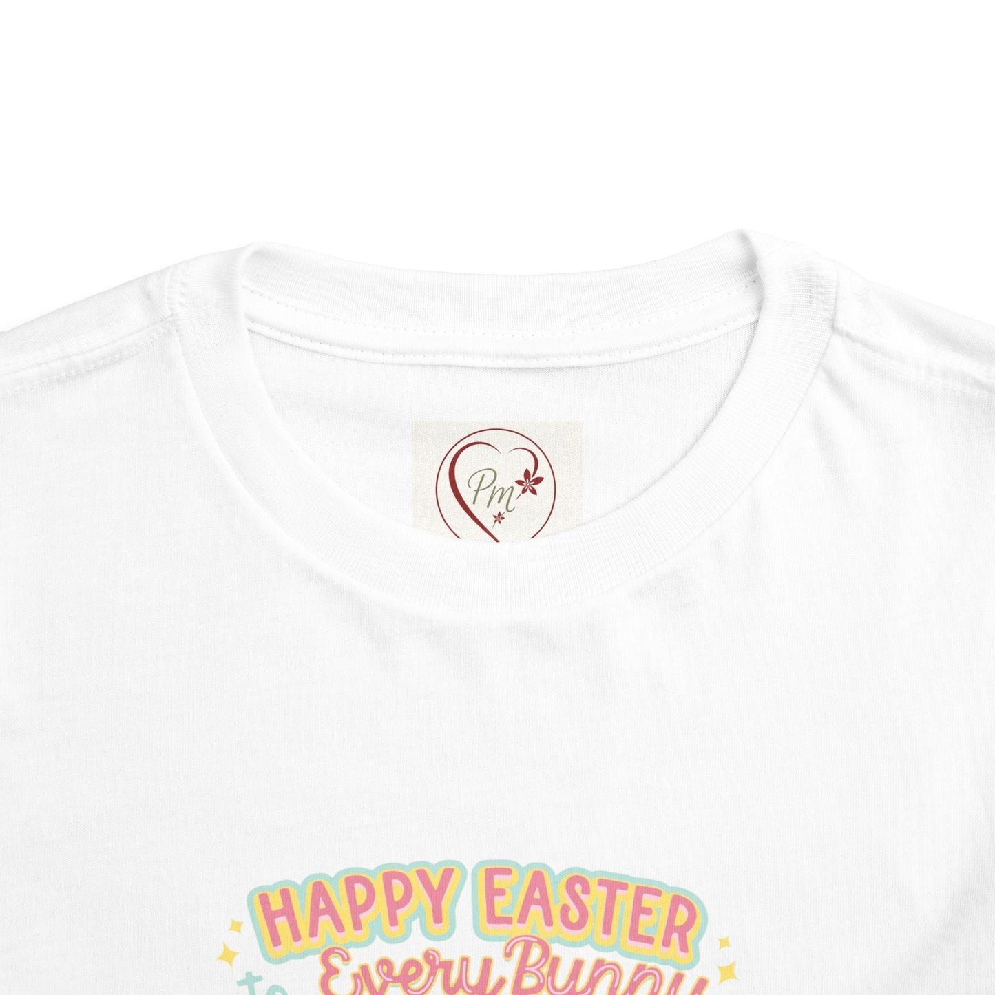 Toddler Tee — "Happy Easter Every Bunny" Bunny Car Easter Shirt Printify