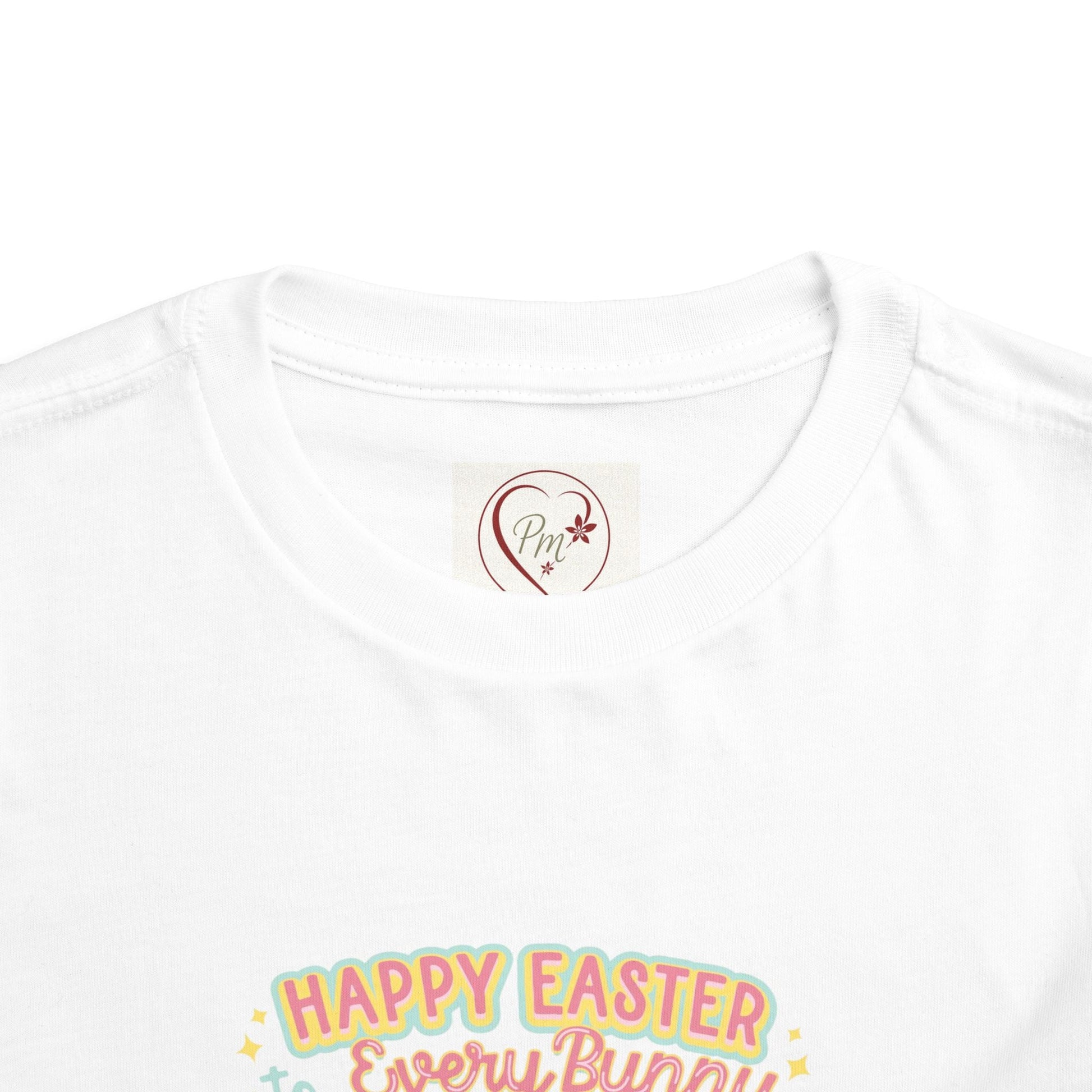 Toddler Tee — "Happy Easter Every Bunny" Bunny Car Easter Shirt Printify