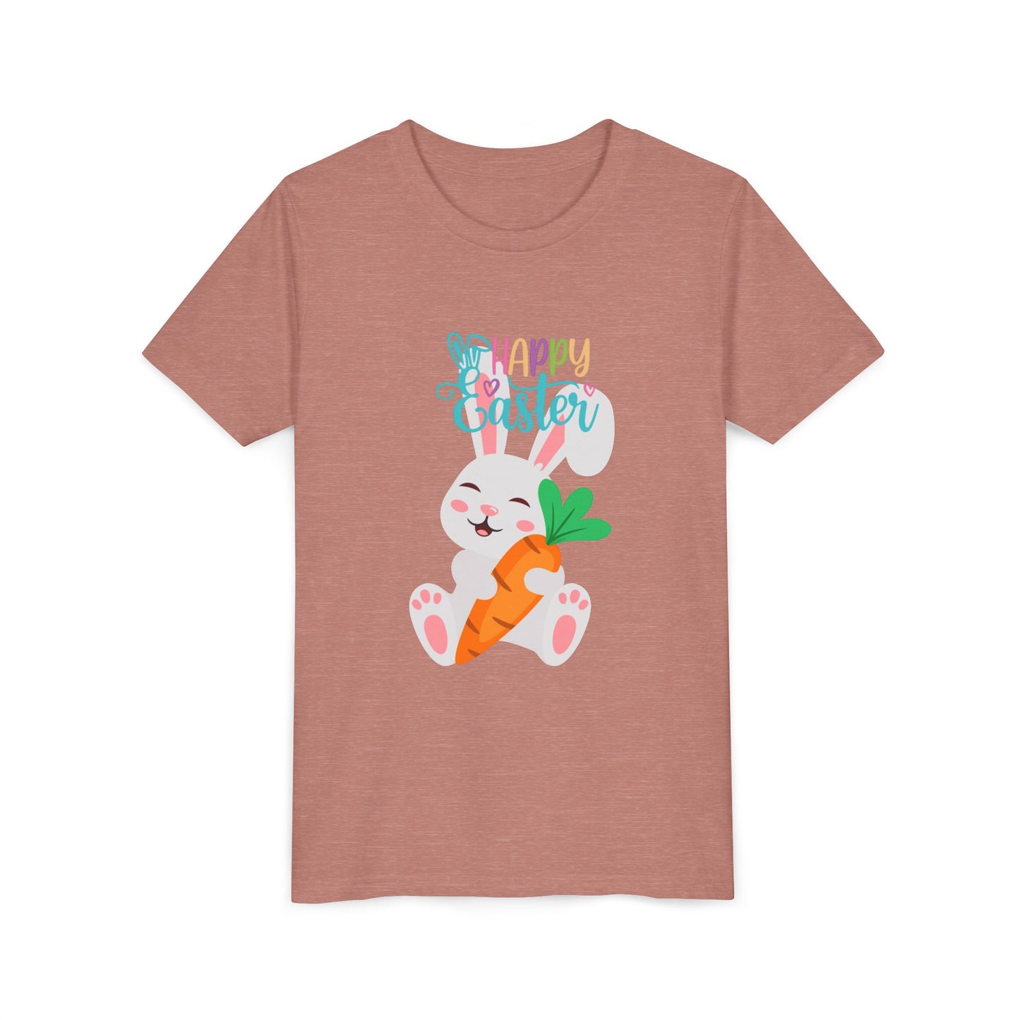 Kids' 'Happy Easter' Bunny T-Shirt – Cute Carrot Easter Tee for Children