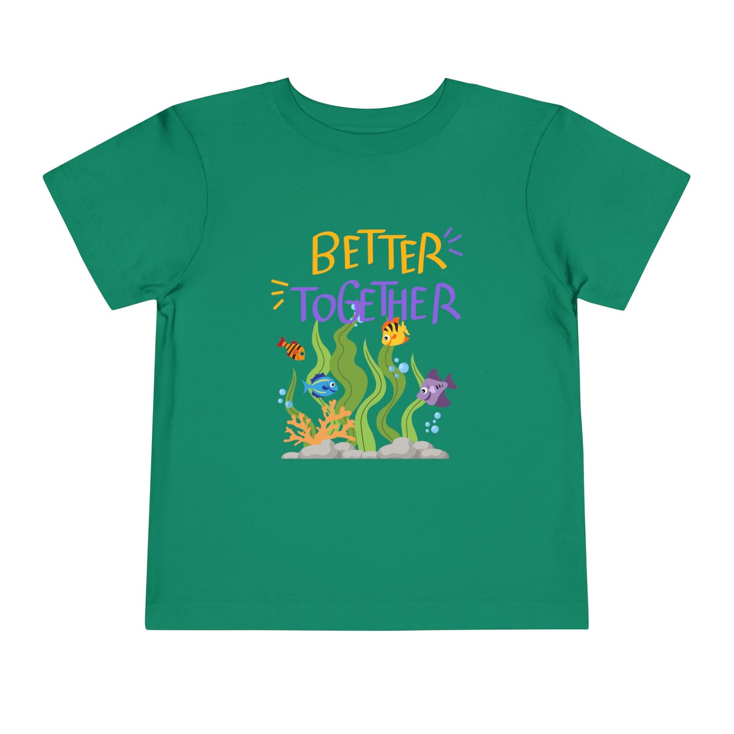 Toddler Tee — "Better Together" Underwater Sea Life Shirt