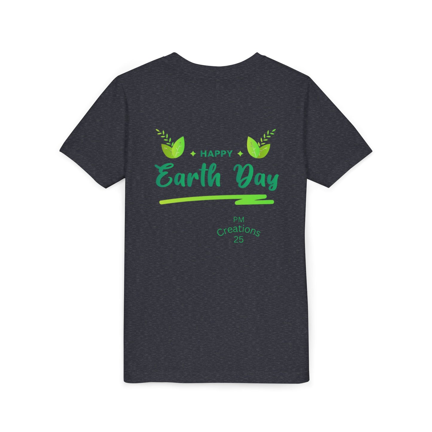 Earth Day Kids T-Shirt - Cute Smiling Heart Earth Design