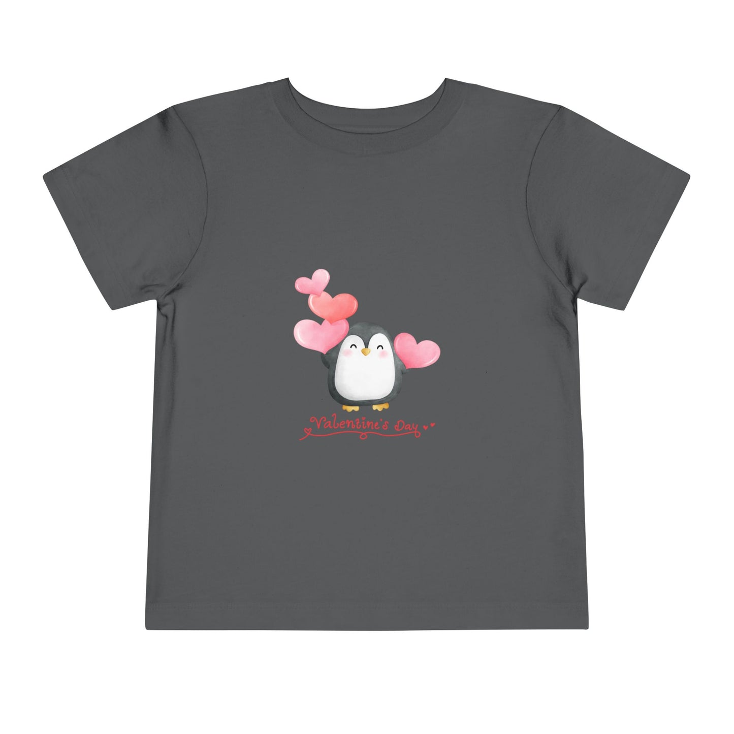 Toddler Tee — Cute Penguin "Happy Valentine’s Day" Valentine’s Shirt