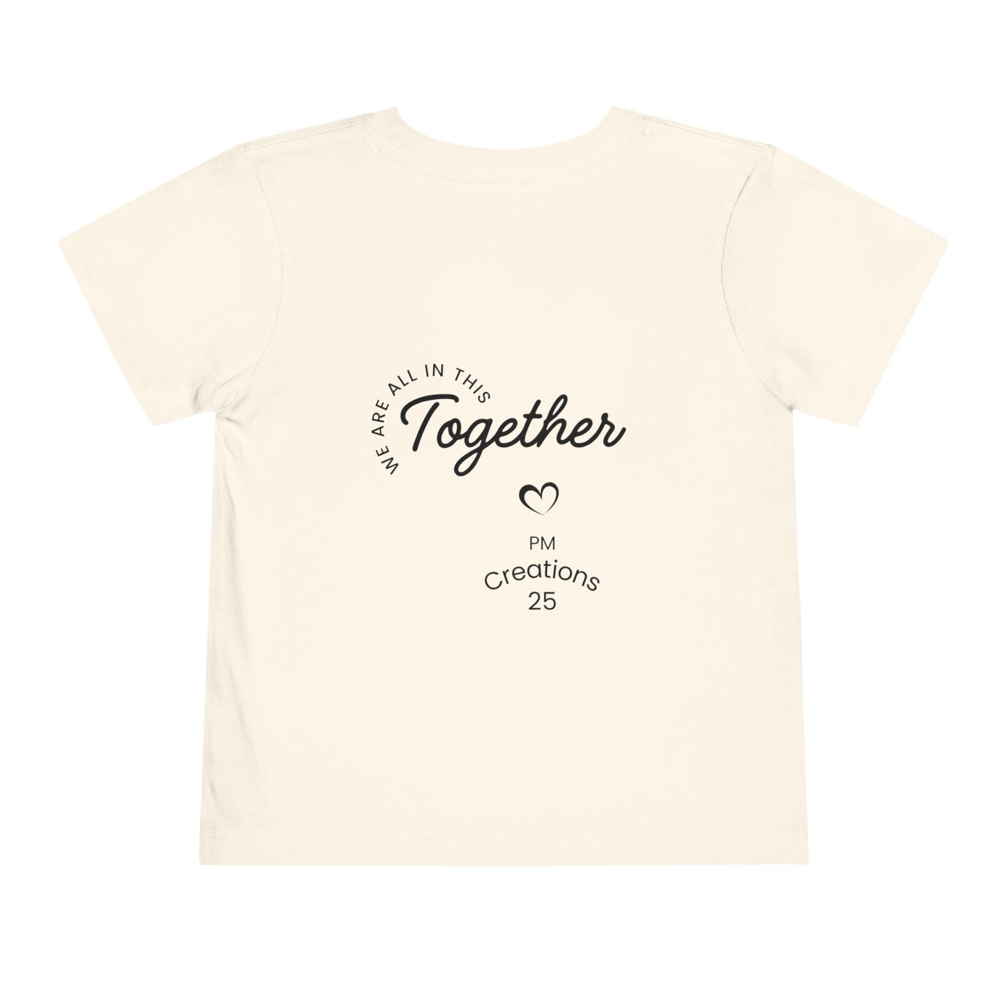 Toddler Tee — "Let's Grow Together" Multicultural Kids Graphic Shirt