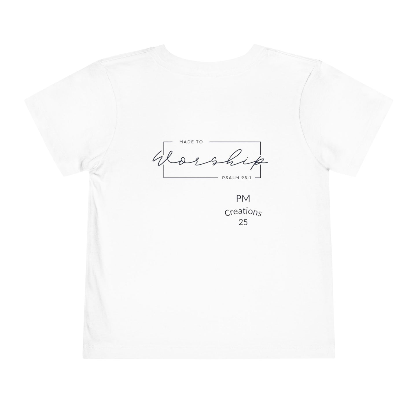 Toddler Tee — "Gratitude Blooms" Floral Christian Graphic