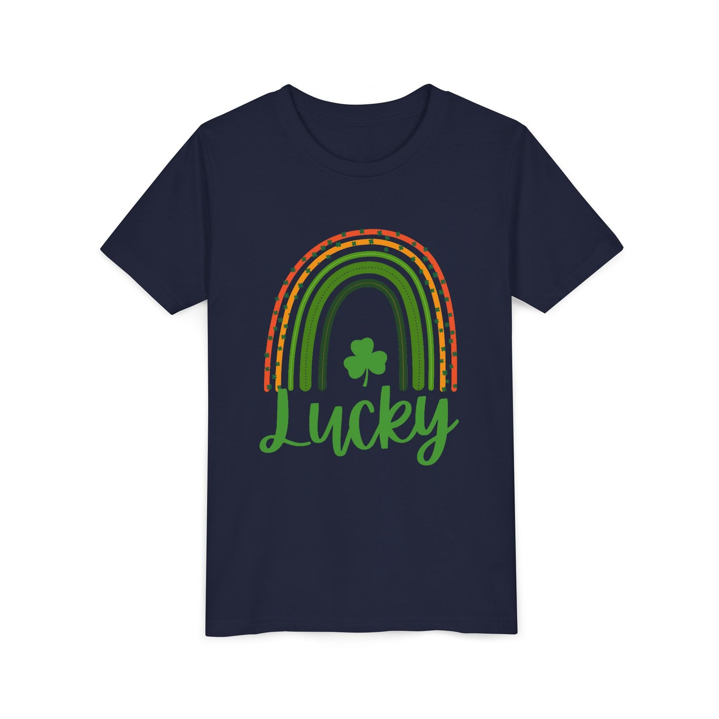 Lucky Rainbow Youth Tee — St. Patrick’s Day Shamrock Kids T-Shirt