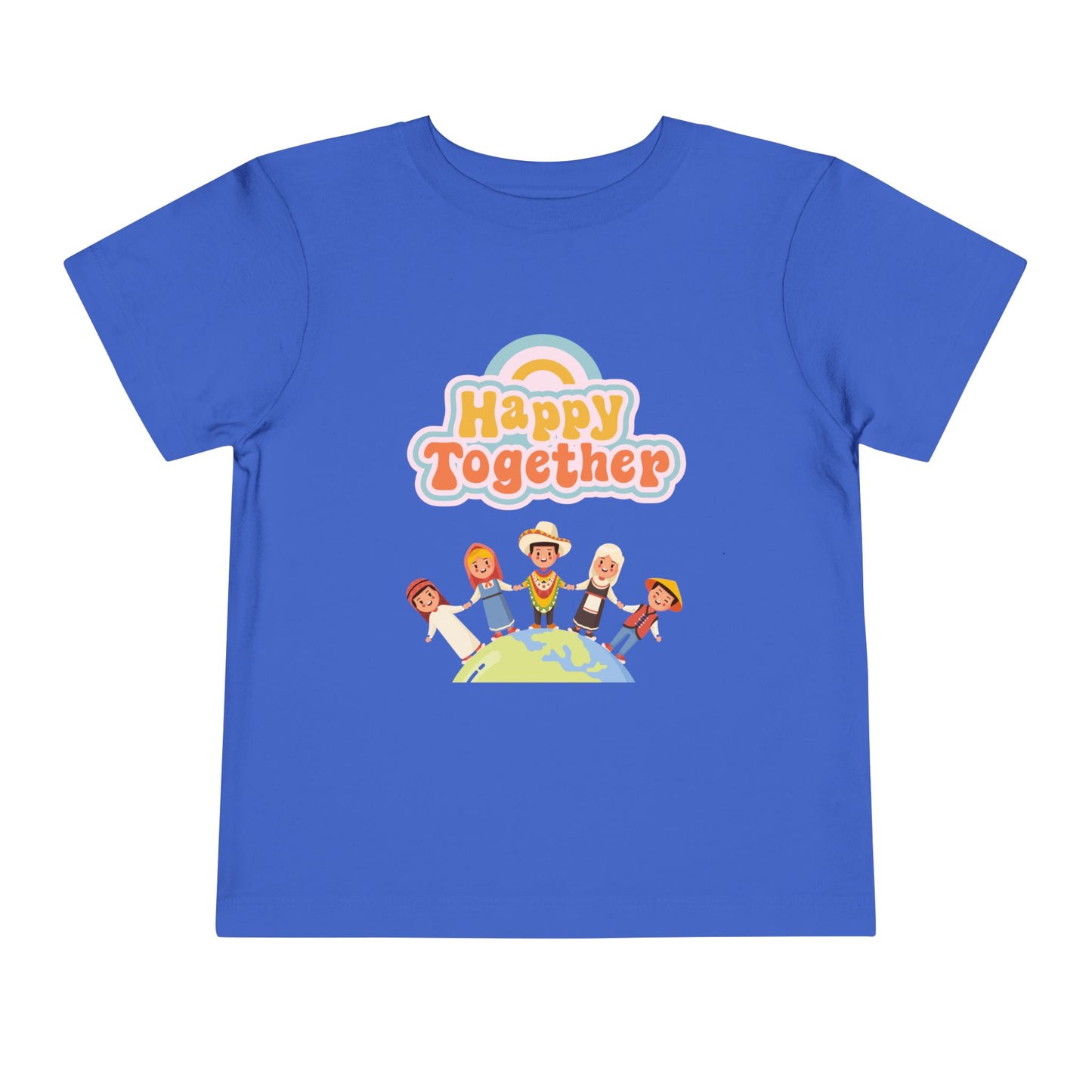 Toddler Tee - "Happy Together" Multicultural Kids Graphic Shirt