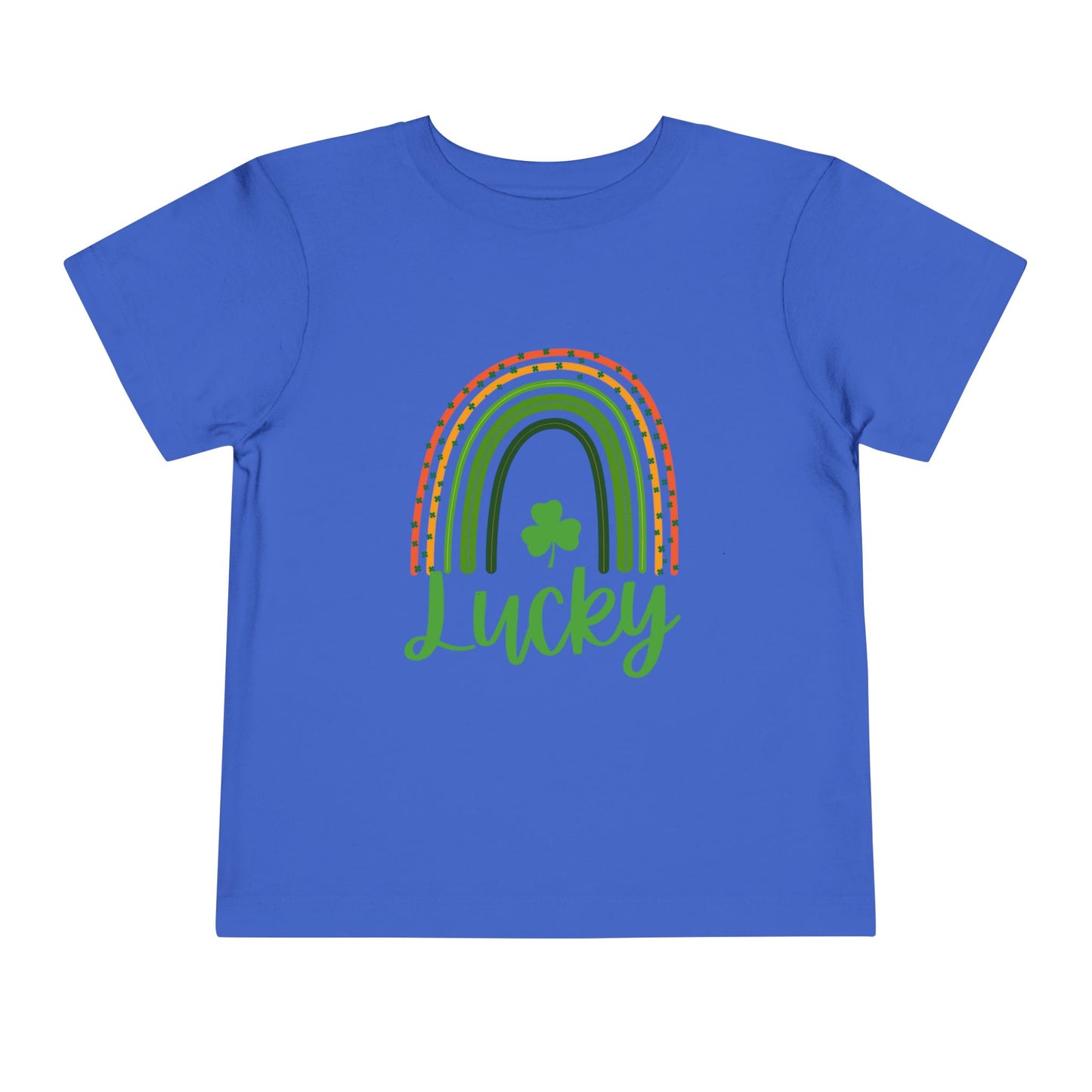 Toddler Tee — 'Lucky' Shamrock Rainbow St. Patrick’s Day Shirt