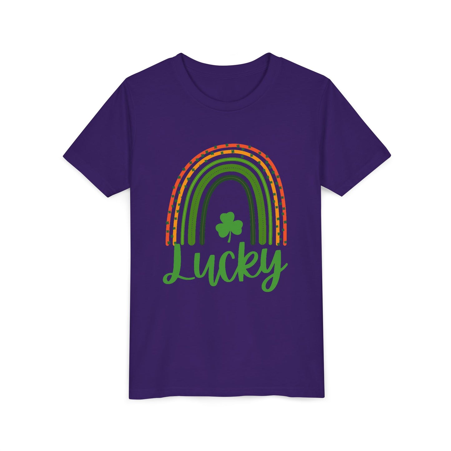 Lucky Rainbow Youth Tee — St. Patrick’s Day Shamrock Kids T-Shirt