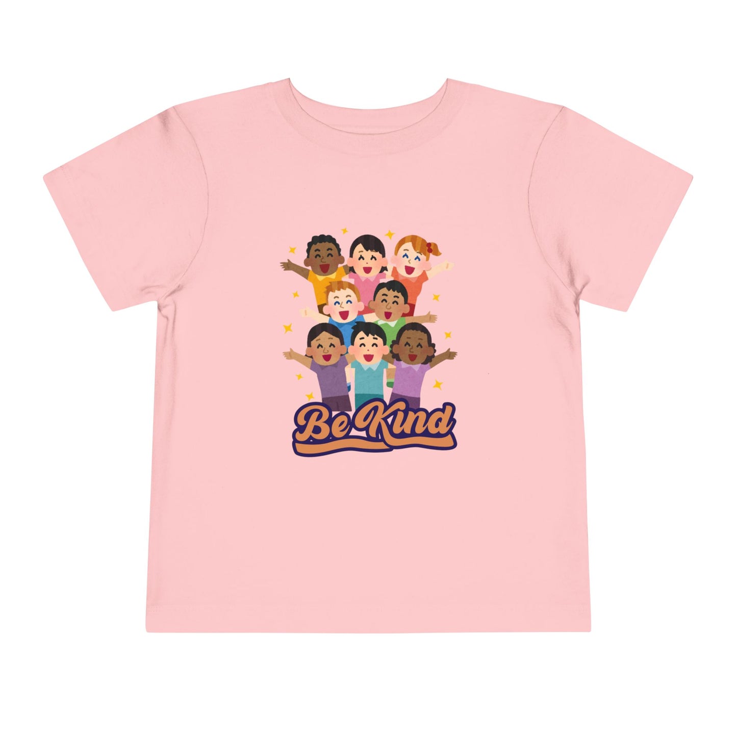 Be Kind Toddler Tee — Diverse Kids "Be Kind" Graphic Shirt