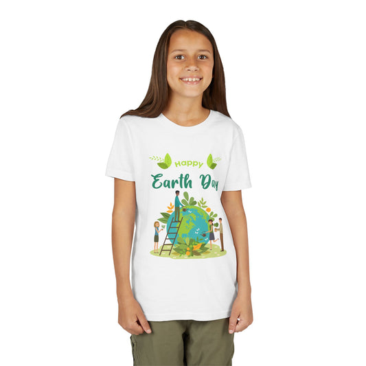 Earth Day Youth T‑Shirt – Happy Earth Day Kids Tee (Eco Friends Design)