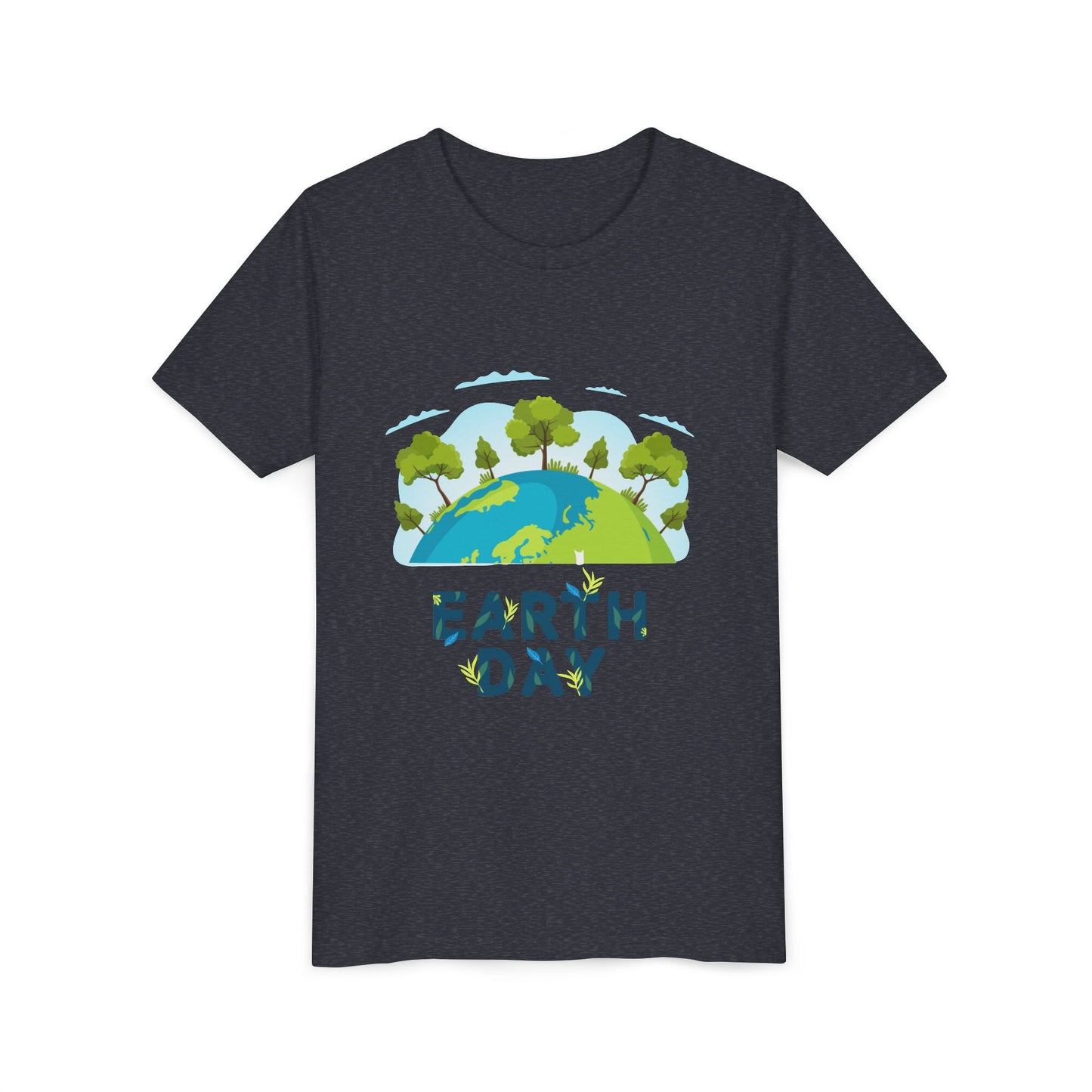 Earth Day Kid T-Shirt – Happy Earth Day Youth Tee with Tree Globe Design