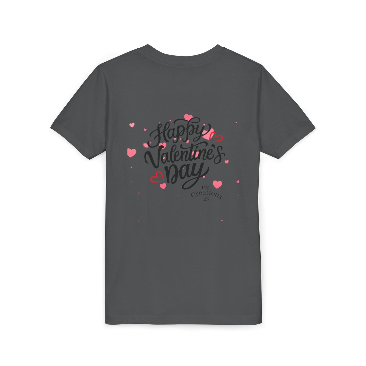 Valentine's Day Youth Tee – Cute Penguin with Hearts