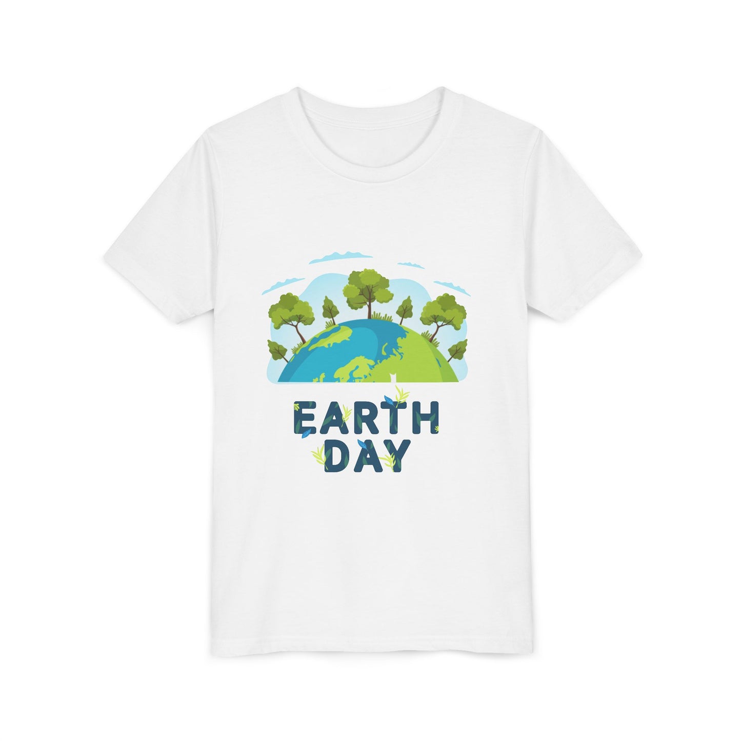 Earth Day Kid T-Shirt – Happy Earth Day Youth Tee with Tree Globe Design