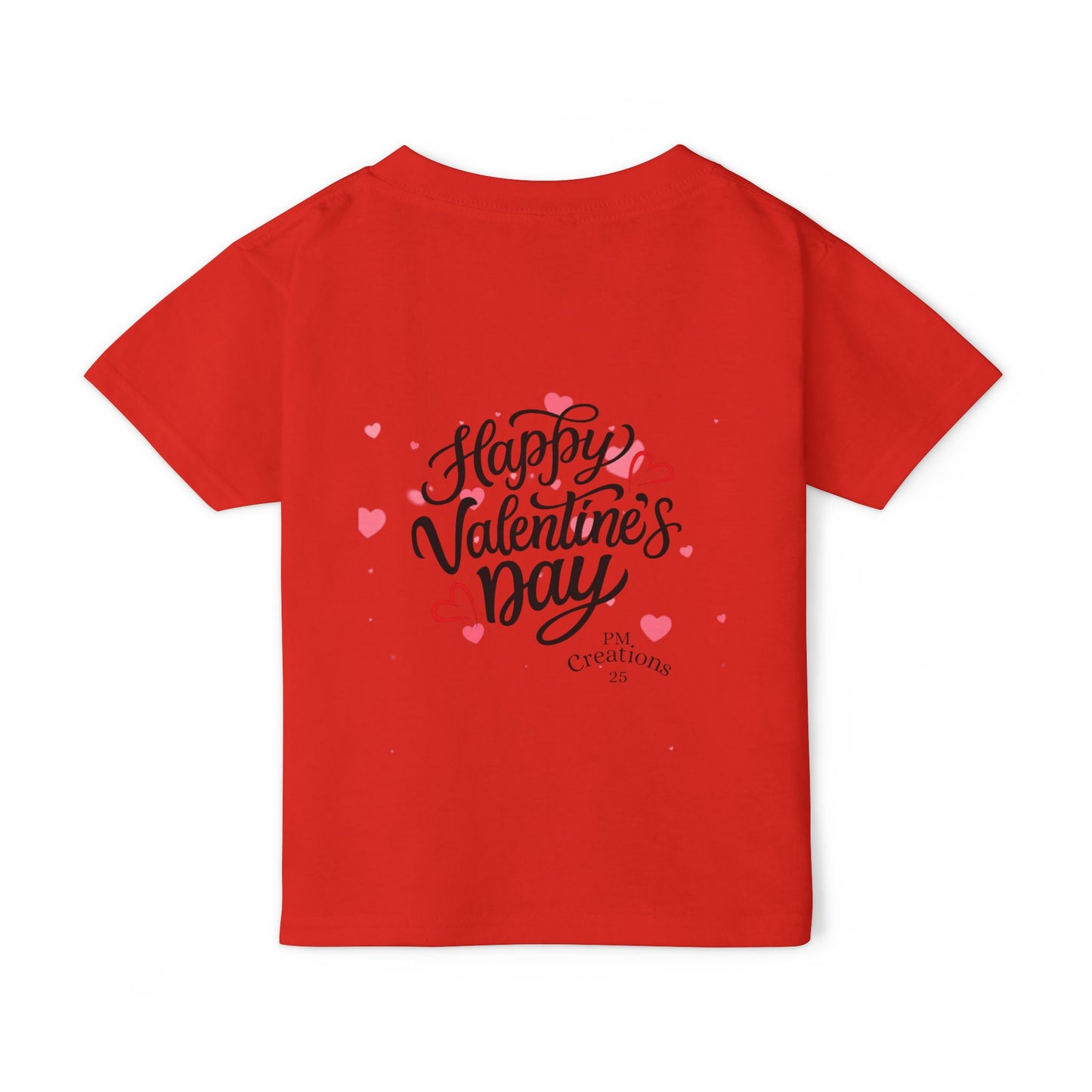 Toddler T‑Shirt — Cute Frog Holding Heart “Happy Valentine’s Day” Kids Tee