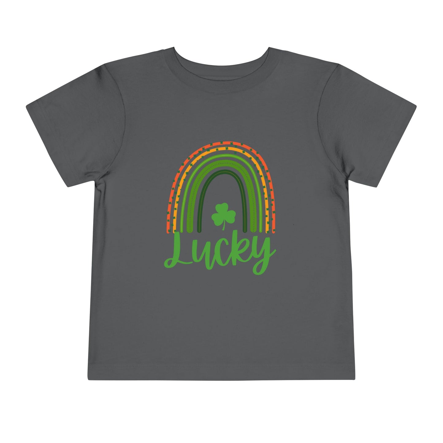 Toddler Tee — 'Lucky' Shamrock Rainbow St. Patrick’s Day Shirt
