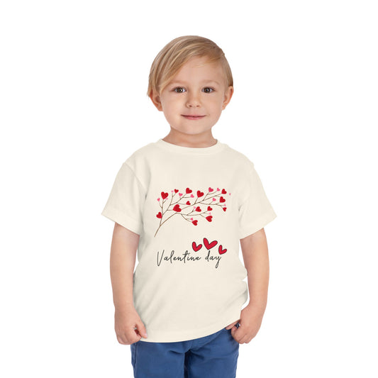 Valentine's Toddler Tee — 'Valentine Day' Heart Branch Kids Shirt