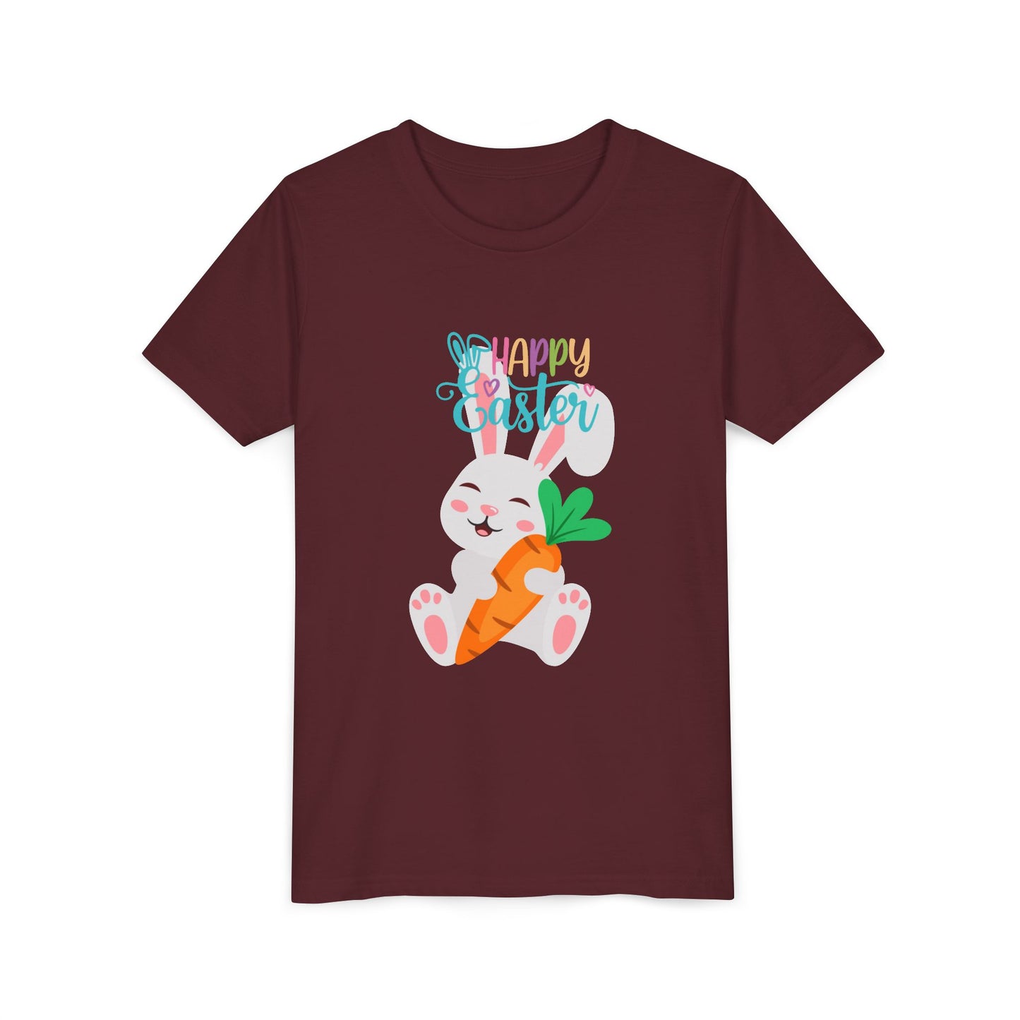 Kids' 'Happy Easter' Bunny T-Shirt – Cute Carrot Easter Tee for Children