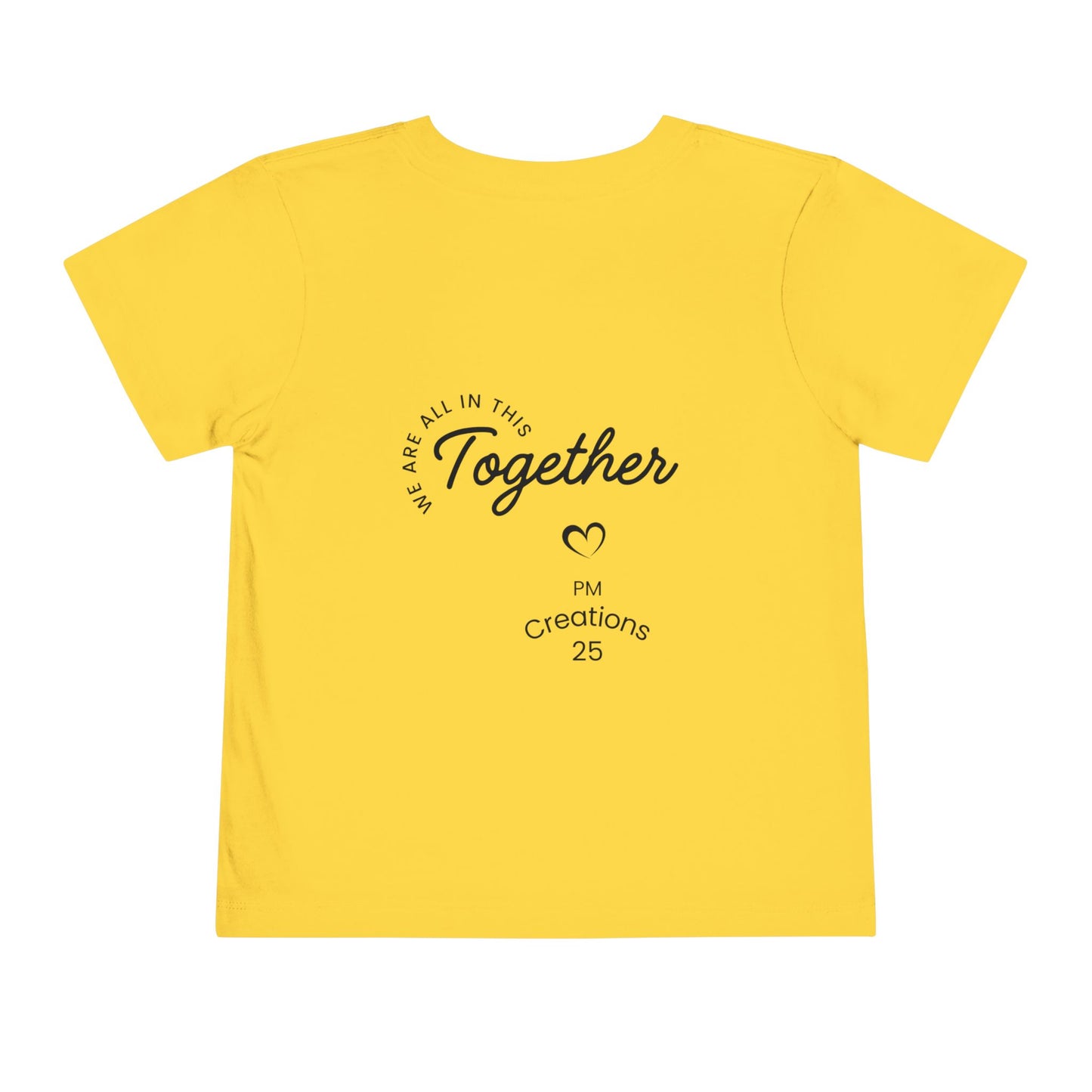 Toddler Tee — "Let's Grow Together" Multicultural Kids Graphic Shirt