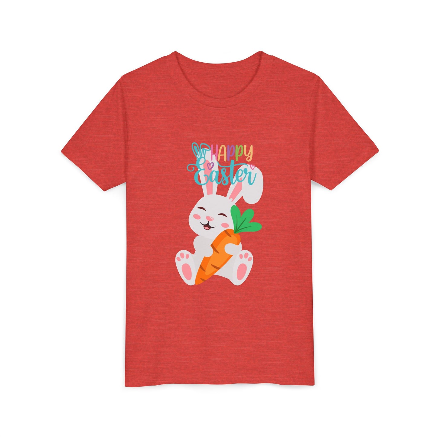 Kids' 'Happy Easter' Bunny T-Shirt – Cute Carrot Easter Tee for Children