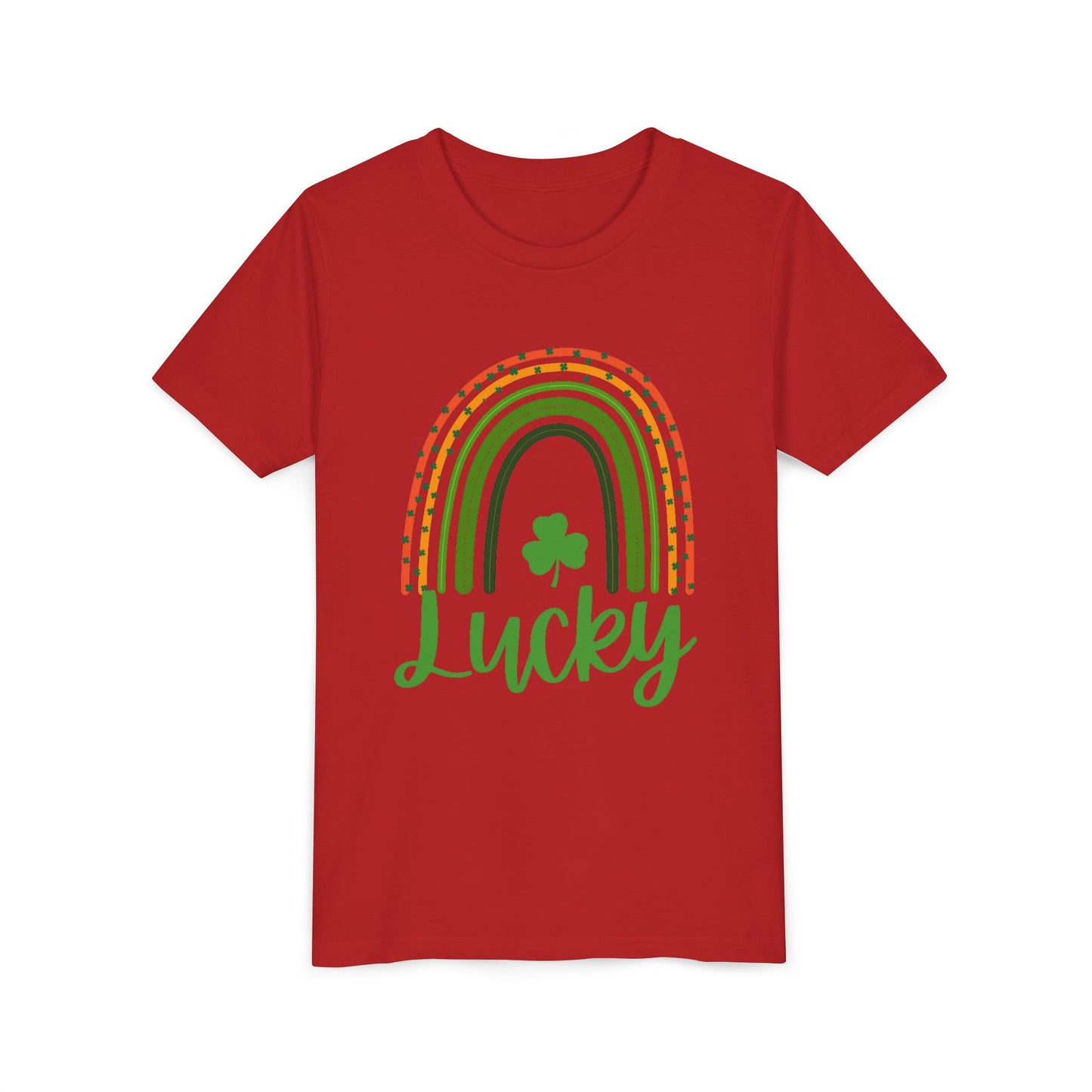 Lucky Rainbow Youth Tee — St. Patrick’s Day Shamrock Kids T-Shirt