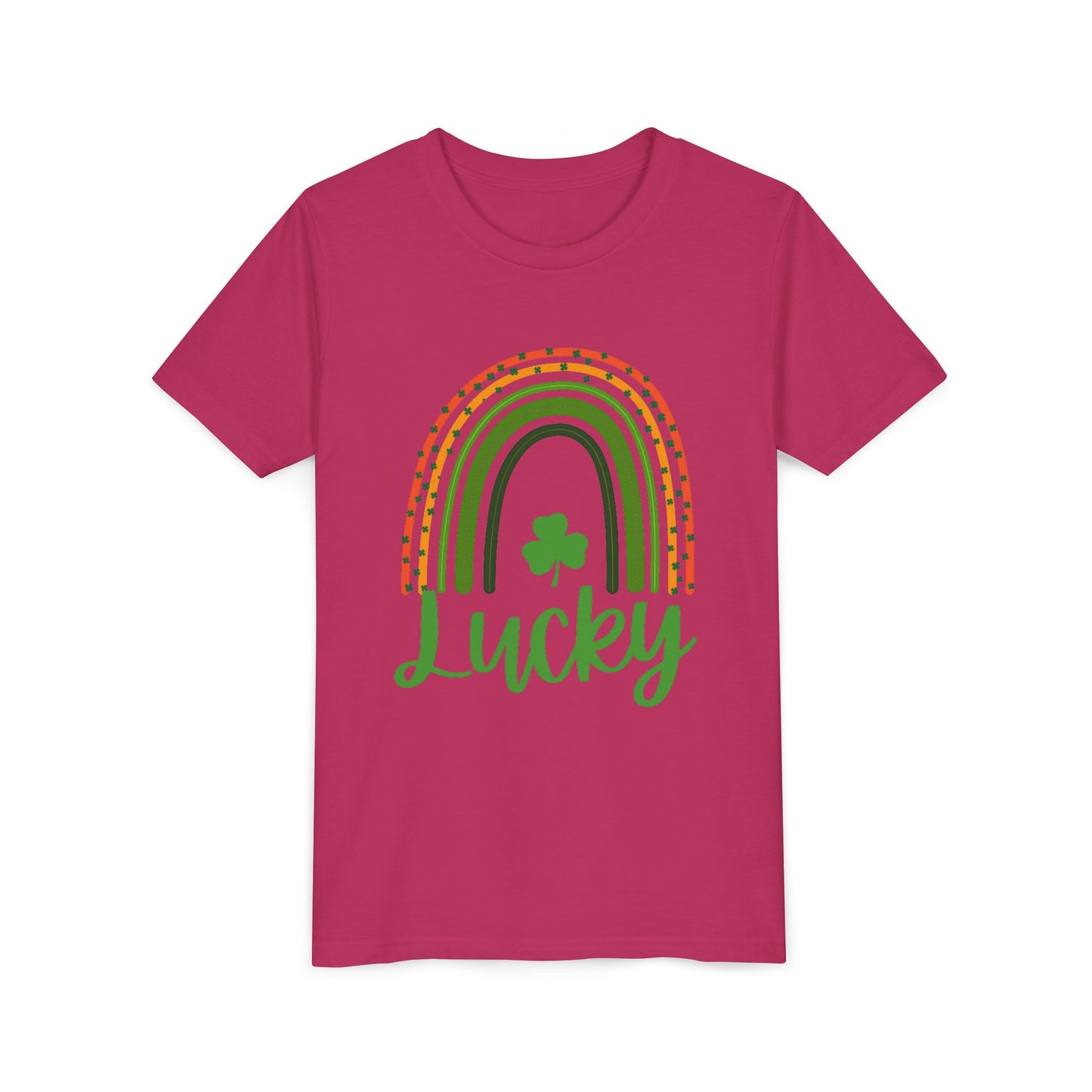 Lucky Rainbow Youth Tee — St. Patrick’s Day Shamrock Kids T-Shirt