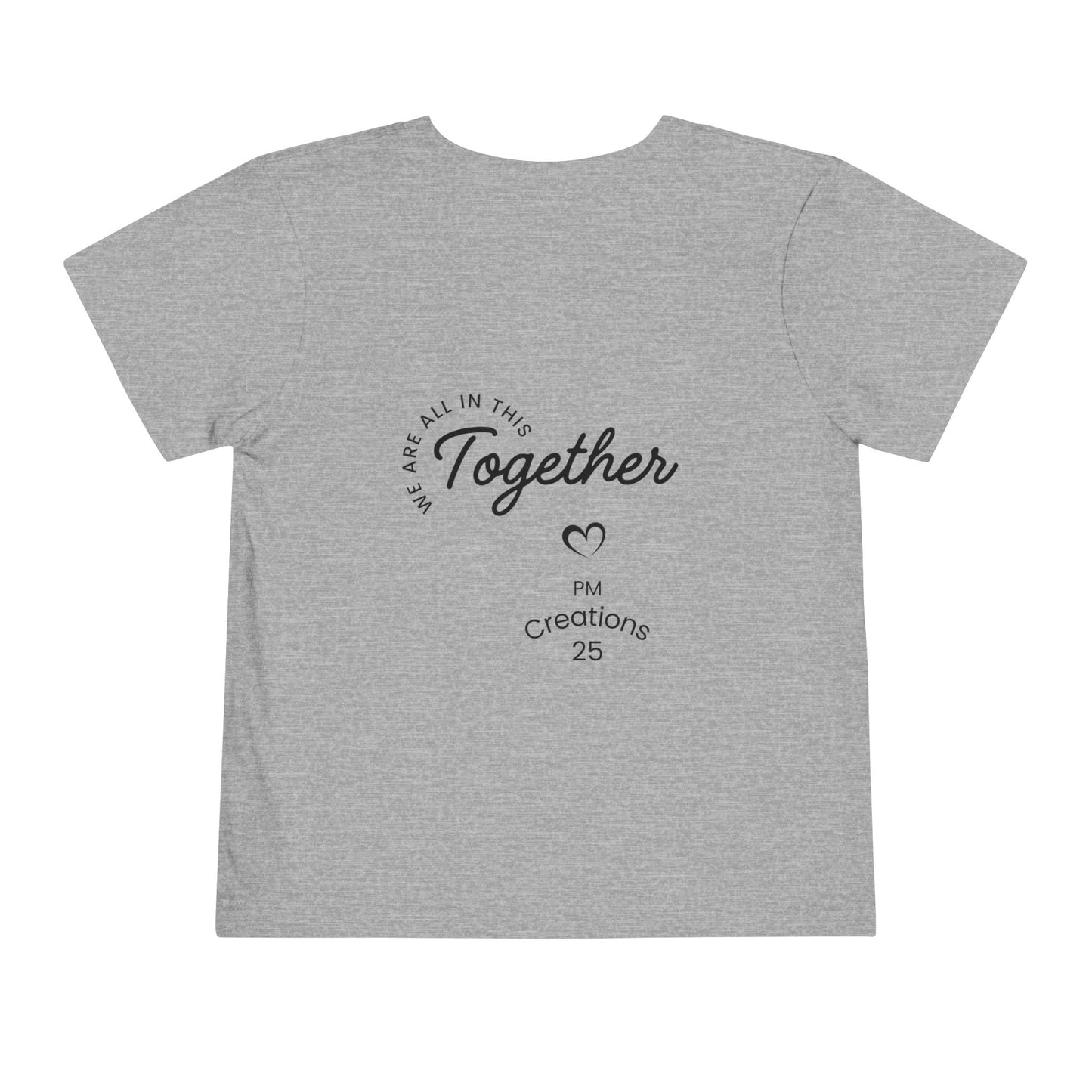 Toddler Tee — "Let's Grow Together" Multicultural Kids Graphic Shirt