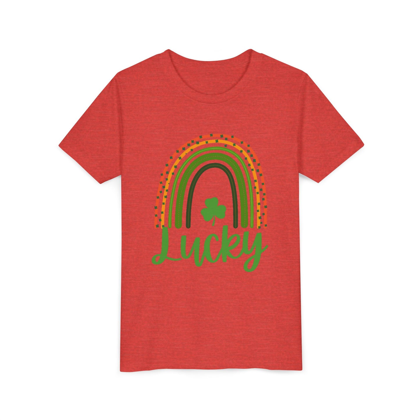 Lucky Rainbow Youth Tee — St. Patrick’s Day Shamrock Kids T-Shirt