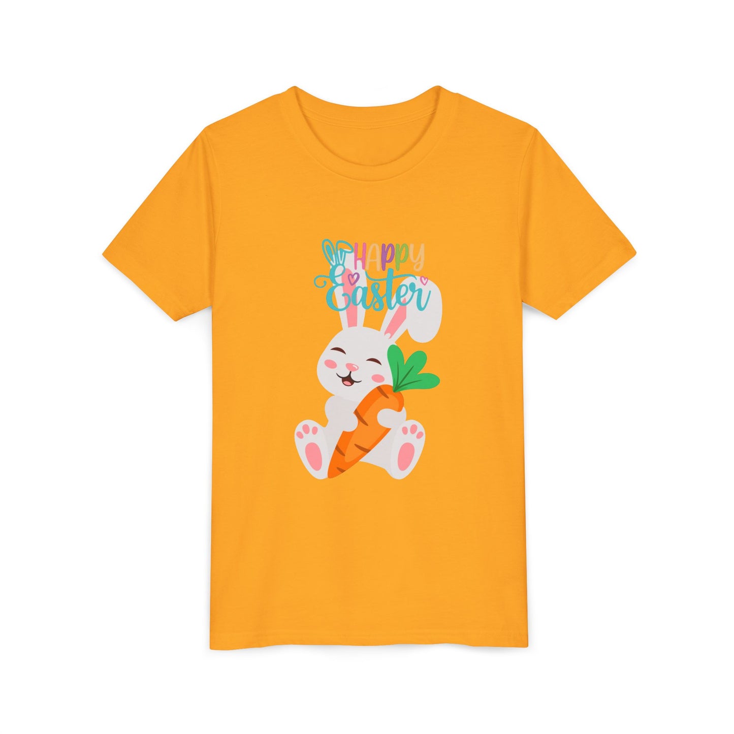 Kids' 'Happy Easter' Bunny T-Shirt – Cute Carrot Easter Tee for Children