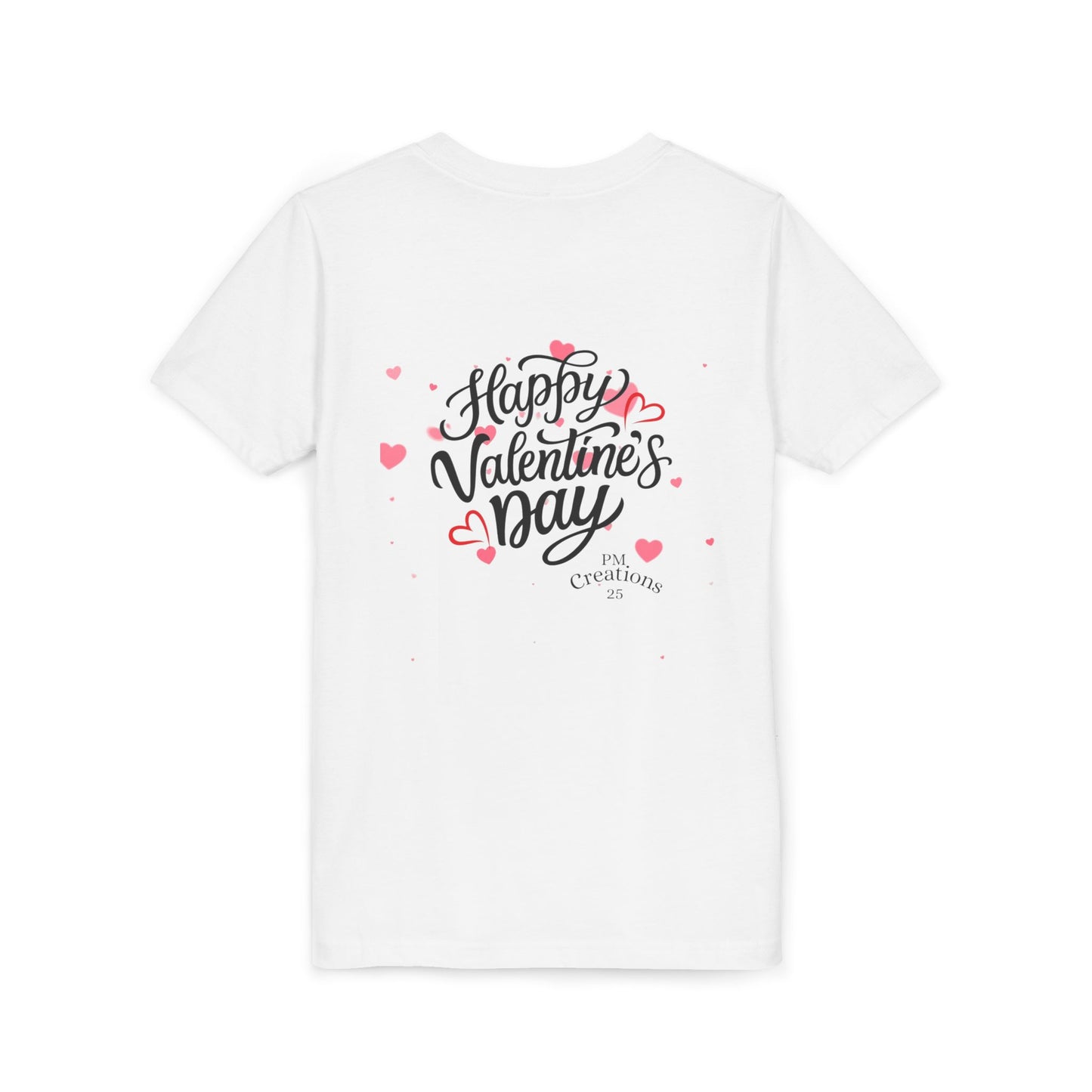 Valentine's Day Youth Tee – Cute Penguin with Hearts