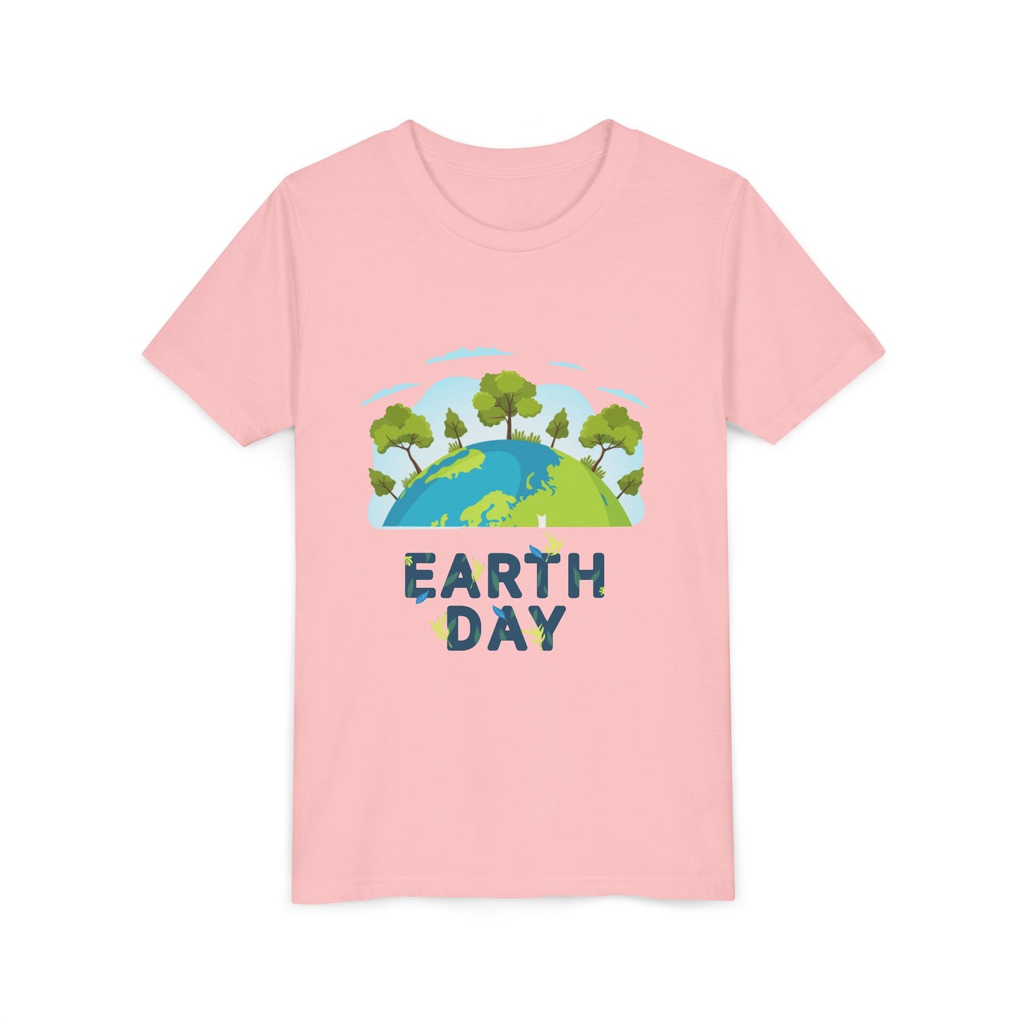 Earth Day Kid T-Shirt – Happy Earth Day Youth Tee with Tree Globe Design