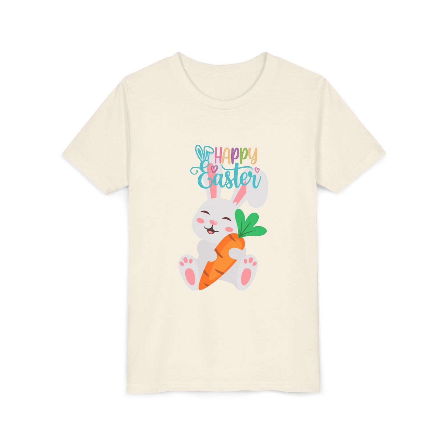 Kids' 'Happy Easter' Bunny T-Shirt – Cute Carrot Easter Tee for Children