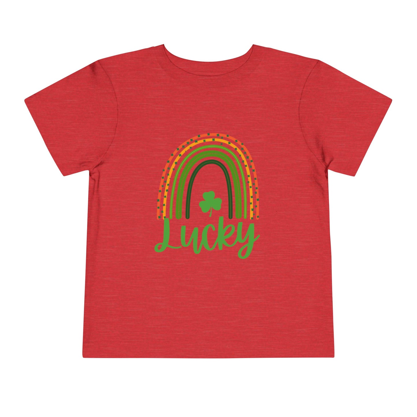 Toddler Tee — 'Lucky' Shamrock Rainbow St. Patrick’s Day Shirt