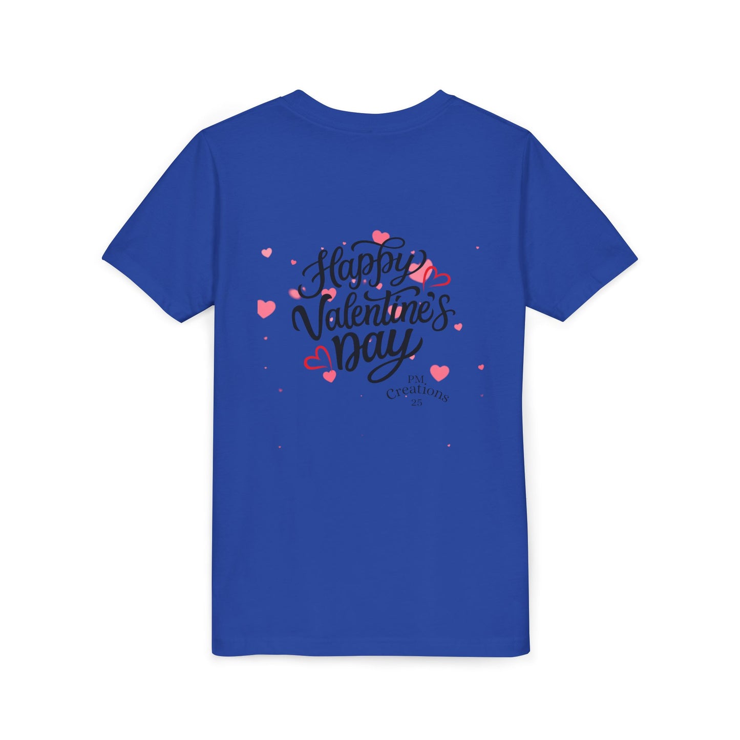 Valentine's Day Youth Tee – Cute Penguin with Hearts