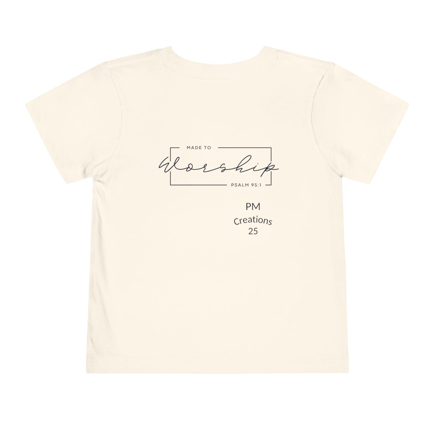 Toddler Tee — "Gratitude Blooms" Floral Christian Graphic