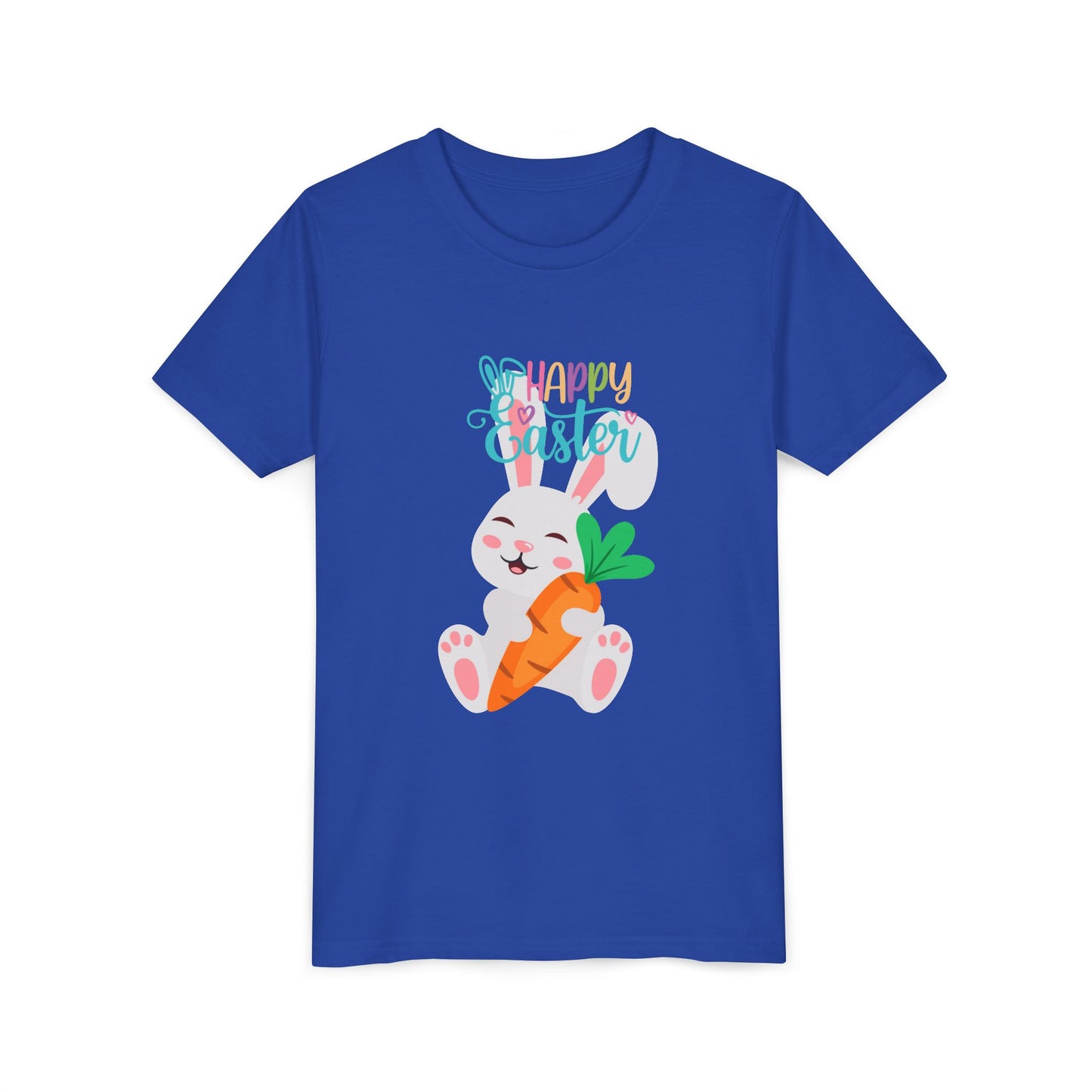Kids' 'Happy Easter' Bunny T-Shirt – Cute Carrot Easter Tee for Children