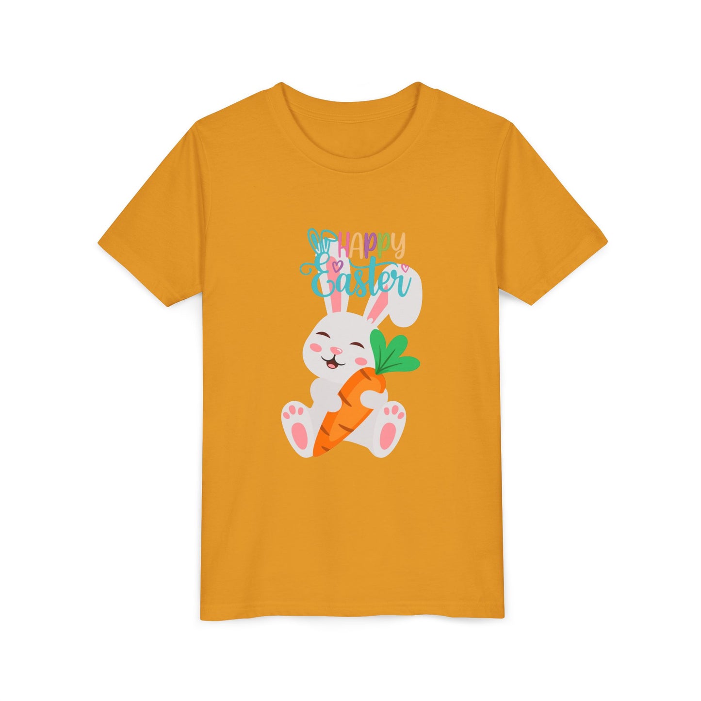 Kids' 'Happy Easter' Bunny T-Shirt – Cute Carrot Easter Tee for Children
