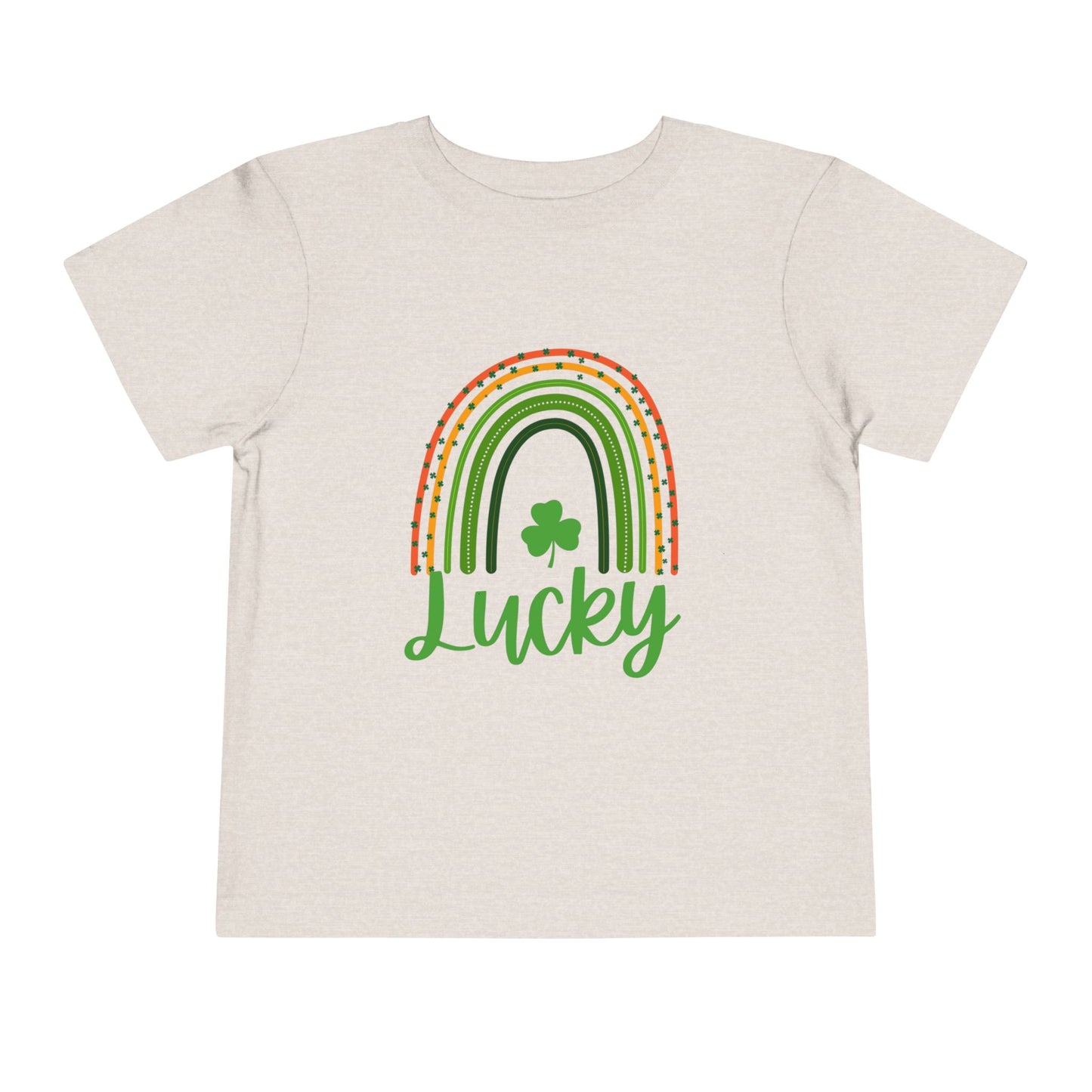 Toddler Tee — 'Lucky' Shamrock Rainbow St. Patrick’s Day Shirt