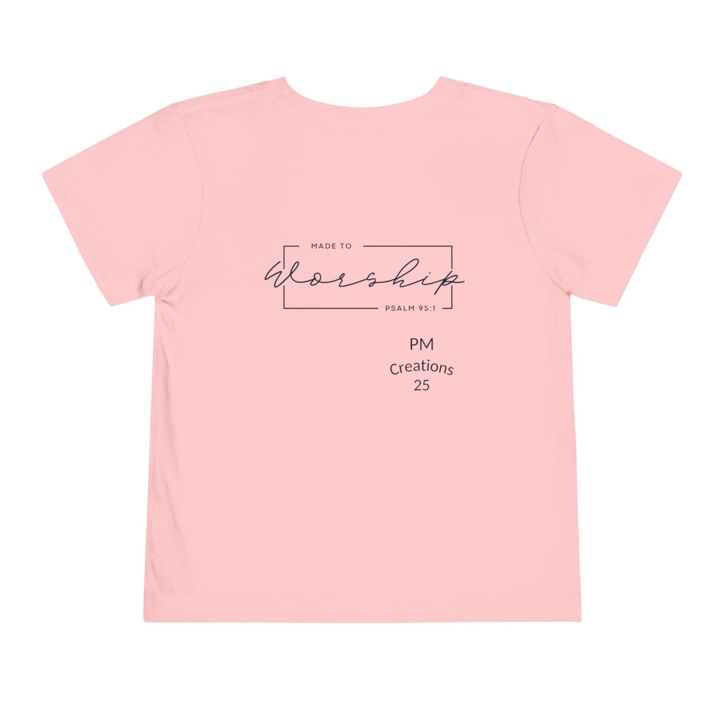 Toddler Tee — "Gratitude Blooms" Floral Christian Graphic