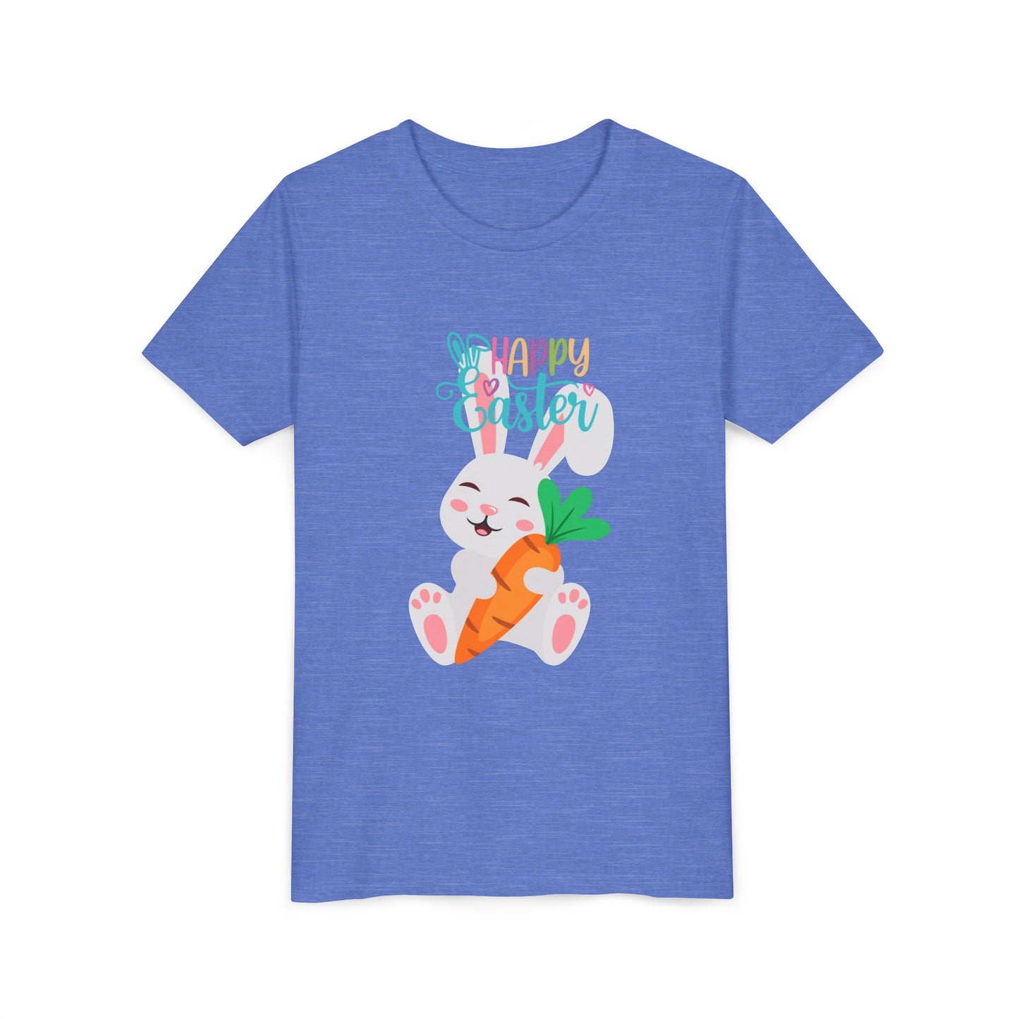Kids' 'Happy Easter' Bunny T-Shirt – Cute Carrot Easter Tee for Children