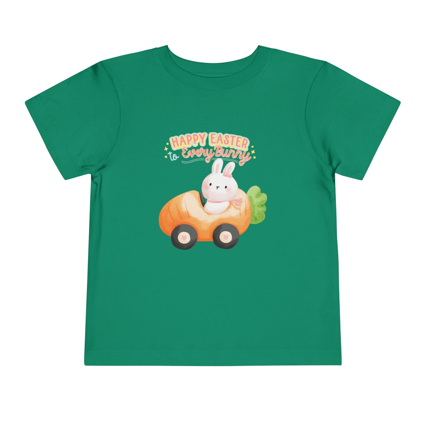 Toddler Tee — "Happy Easter Every Bunny" Bunny Car Easter Shirt