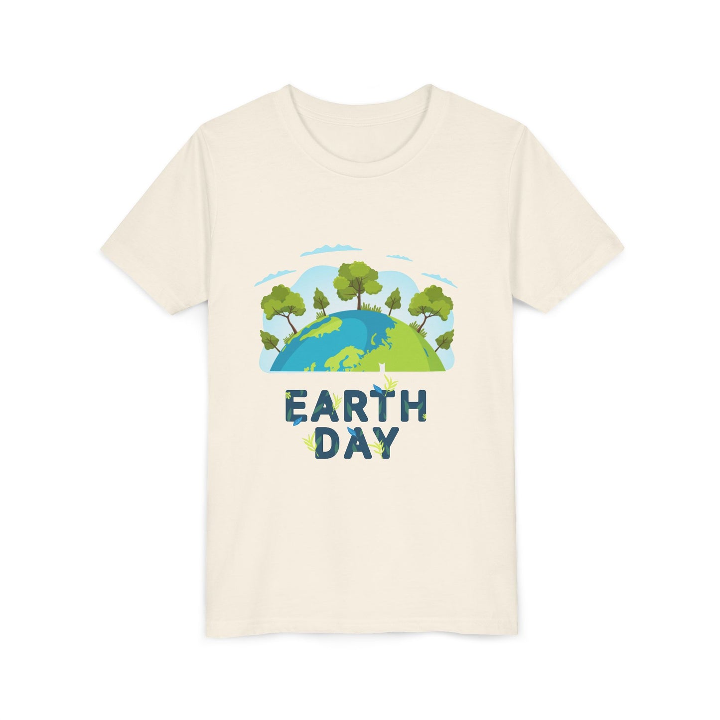 Earth Day Kid T-Shirt – Happy Earth Day Youth Tee with Tree Globe Design